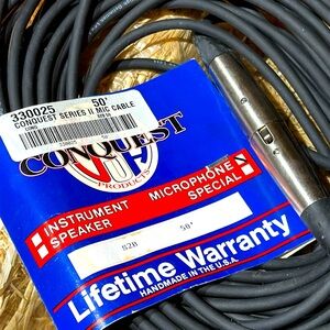 NIP USA XLR Professional 50’ Mic Cable